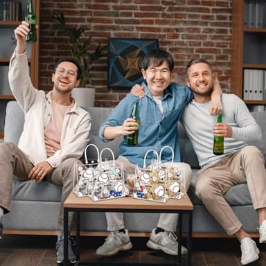 HYMENEX 24 Pack Baseball Clear PVC Gift Bags, Baseball Snack Bags with Handles for Goodie Treat Candy Party Holiday Sports Decoration - Image 5