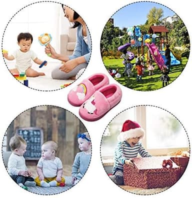 Centipede Demon Plush Warm Slippers for Girls Boys Kids Toddlers Winter Fur Lined Indoor House Home Shoes - Image 6