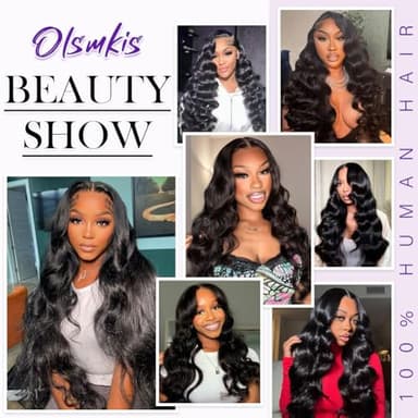 Olsmkis Brazilian Human Hair Bundles 18 20 22 Inch Body Wave 3 Bundles Human Hair 300gm 12A 100% Unprocessed Brazilian Virgin Bundle for Women - Image 9
