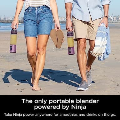 Ninja BC151PR Blast Portable Blender, Cordless, 18oz. Vessel, Personal Blender-for Shakes & Smoothies, BPA Free, Leakproof-Lid & Sip Spout, USB-C Rechargeable, Dishwasher Safe Parts, Passion Fruit - Image 2