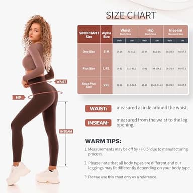 SINOPHANT High Waisted Leggings for Women - Full Length Capri Buttery Soft Yoga Pants for Workout Athletic(Full Black,S-M) - Image 7