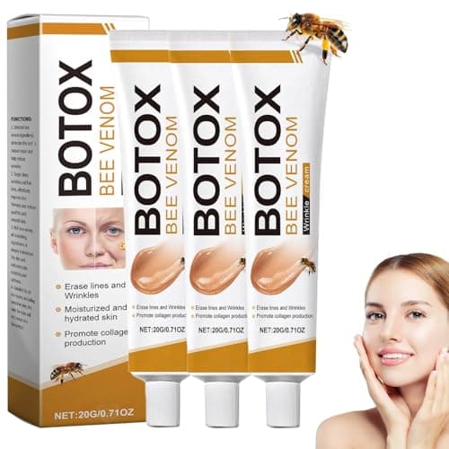stray poet 3Pcs Botox Bee Venom Cream Wrinkle Removal & Firming,Moisturizing,Lifting & Recovery for All Skin Type,Anti-Aging Bee Venom Cream,Face Cream Moisturiser - Image 1