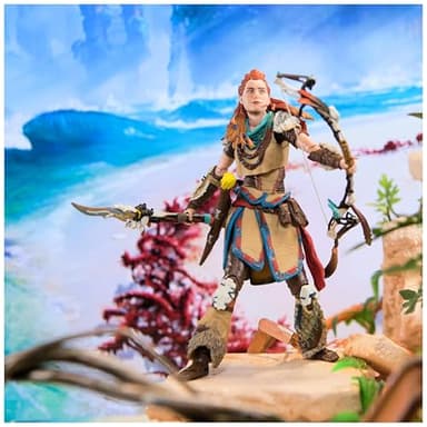 PlayStation Horizon Forbidden West, Deluxe 6” Aloy Action Figure with 15 Accessories, The Shapes Collection, for PS5 Fans & Collectors Ages 17+ - Image 3