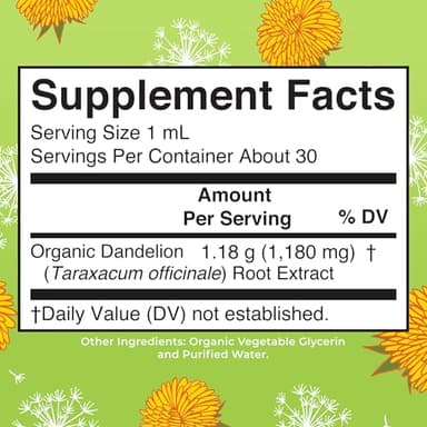 Organic Dandelion Root Extract by MaryRuth's | USDA Organic | Easy-to-Take | Liquid Dandelion Root Supplement | Herbal Extract | Vegan | Gluten Free | Sugar Free | Non-GMO | 30 Servings - Image 2