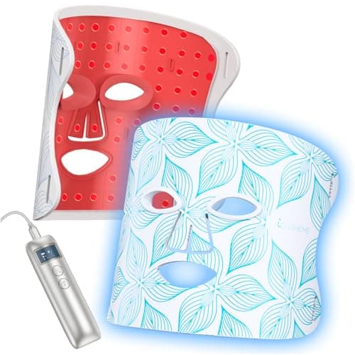Lovsheme Red Light Therapy for Face, LED Face Mask Light Therapy, 5 Light Modes, 432 High-Density Light Beads, Red Light Therapy Mask for Acne, Wrinkles, Skin Rejuvenation, Professional Home Skincare - Image 1