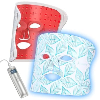 Lovsheme Red Light Therapy for Face, LED Face Mask Light Therapy, 5 Light Modes, 432 High-Density Light Beads, Red Light Therapy Mask for Acne, Wrinkles, Skin Rejuvenation, Professional Home Skincare - Image 1