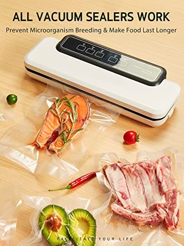 Syntus 11" x 150' Food Vacuum Seal Roll Keeper with Cutter Dispenser, Commercial Grade Vacuum Sealer Bag Rolls, BPA Free Food Vac Bags, Ideal for Storage, Meal Prep and Sous Vide - Image 6