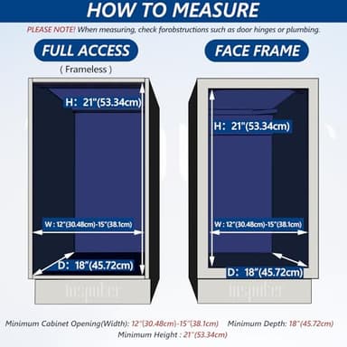 Insputer 40 QT 10 Gal Pull Out Trash Can Under Cabinet, Heavy Duty Under Sink Garbage Can Kit with Soft-Close Slides for Kitchen, Laundry, Requires Minimum Cabinets Opening 12" W X 18" D - Image 8