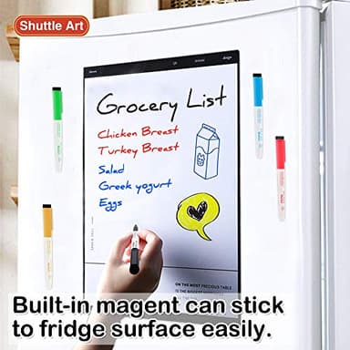 Shuttle Art Dry Erase Markers, 15 Colors Magnetic Whiteboard Markers with Erase,Fine Point Perfect For Writing on Whiteboards, Dry-Erase Boards,Mirrors for School Office Home - Image 7