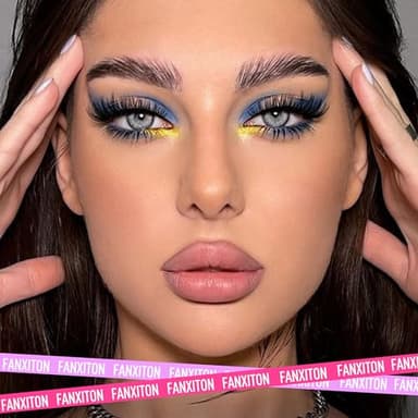 FANXITON DIY Lash Extension Kit Volume Lash Clusters 40D+50D D Curvature Individual Lashes Lash Clusters Kit Thick Eyelash Extension Kit 280 pcs Thin Band Cluster Lashes Lash Bond and Seal Tweezers - Image 7