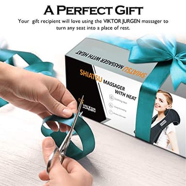 VIKTOR JURGEN Christmas Gifts for Women & Men, Shiatsu Neck and Shoulder Massager with Heat Deep Tissue Kneading Sports Recovery Massagers for Back, Foot, Relaxation Gifts for Wife, Husband, Him, Her - Image 9