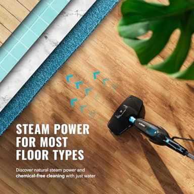 PurSteam Professional Steam Mop | Multi-Surface Floor Cleaner for Hardwood, Tile, Laminate & Carpet | Fast Heating, Lightweight & Chemical-Free Cleaning - Image 6