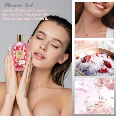 Mothers Day Gifts for Mom Spa Gift Set for Women 17Pcs Luxury Bath & Body Gift Set Beauty Care Kit with Necklace | Valentine's, Birthday, Christmas Gifts for Her Wife Pampering Kit Perfect for Travel - Image 5