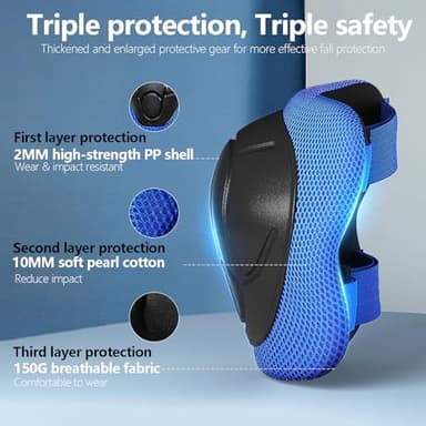 Toddler Bike Helmet with Knee Elbow Wrist Pads Guards,Pink Girls Bike Helmet for Ages 2-3-5-8-14,Sports Protective Gear Set for Bicycle,Skate Scooter,Rollerblading with Unicorn Sticker - Image 8