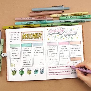 WRITECH Retractable Highlighters Assorted Colors: Chisel Tip Click Aesthetic Highlighter Marker Pens Pack Multi Colored Ink No Bleed Smear for Highlighting Journaling (12ct Neutral) - Image 6