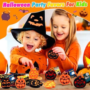 Halloween Party Favors for Kids 24 PCS Halloween Pumpkin Pop Fidget Toys,Halloween Toys Treats for Kids,Halloween Goodie Bag Stuffers,Halloween Classroom Prizes - Image 5