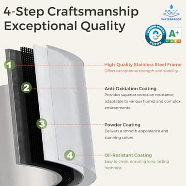 COFaR White Farmhouse Storage Kitchen Pantry Cabinet with 2 Barn Door, 3 Adjustable Shelves and Legs, for Cupboard/Dining Room/Bathroom/Living Room/Office/Laundry Room (White, 61" Farmhouse) - Image 5