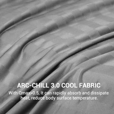 Elegear Revolutionary Cooling Blanket King, Absorbs Heat to Keep Body Cool for Night Sweats, Double Sided Arc-Chill 3.0 Cool Fiber Q-Max>0.5, Lightweight Summer Cold Blankets Sleeping 90“ x 108” - Image 3