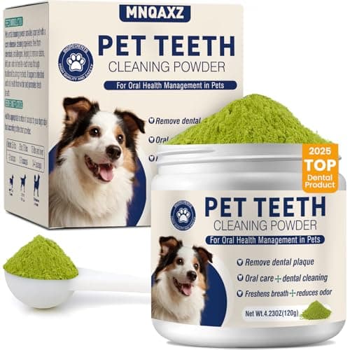 Dental Powder for Dogs Dog Teeth Cleaning Products Dog Tooth Cleaning Powder 120 Grams - Image 1