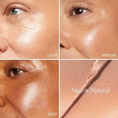 LAURA GELLER NEW YORK The Wonder Balm Complexion Enhancer - Hydrating Weightless Subtle Hint of Color + Glow for Mature Skin - Vegan Squalane - Apply to Cheeks & Lips (01 Nice-n-Natural) - Image 2