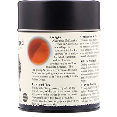 The Tao of Tea, Silver Striped Black Tea, Loose Leaf, 4 Ounce Tin - Image 2