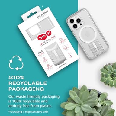 Tech21 Evo Crystal Kick case for iPhone 15 Pro - Compatible with MagSafe - Impact Protection Case - White - Image 7