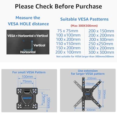 MOUNTUP Full Motion TV Wall Mount for Most 26-60 Inch TVs, Max VESA 400x400mm Wall Mount TV Bracket with Swivel Tilting Extension Level Adjustment for LED LCD Flat Curved TVs Up to 77 LBS, MU0018 - Image 2