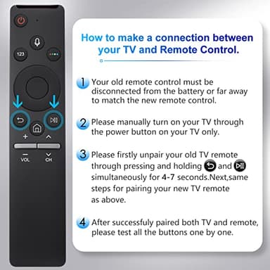 Voice Replacement for Samsung-Smart-TV-Remote, New Upgraded BN59-1266A for Samsung Remote Control with Voice Function. 1-Year Warranty. - Image 5