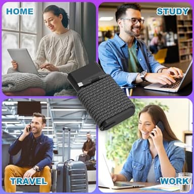 EAOYHGB New Slim 65W Watt USB Type C Laptop Charger Compatible with HP Spectre X360, Envy X360, Computer Chromebook EliteBook X360 OmniBook Zbook ProBook Elite X2 Power Cord Replacement AC Adapter - Image 8