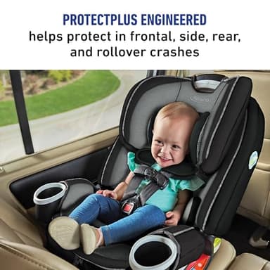 Graco 4Ever DLX 4-in-1, 10 Years Use Infant to Toddler Car Seat, Zagg, Includes Rear Facing, Forward Facing, Highback Booster & Backless Booster Seat options - Image 3