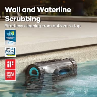 AIPER Scuba S1 Cordless Robotic Cleaner, Smart Navigation for Inground Pools up to 1,600 Sq.ft, Wall and Waterline Cleaning Vacuum - Image 4