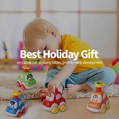 ALASOU Animal Car Toys for 1 2 Year Old Boy|Baby Toys 12-18 Months|1 2 Year Old Boy Birthday Gifts for Infant Kids|Cars for Toddlers 1-3 - Image 4