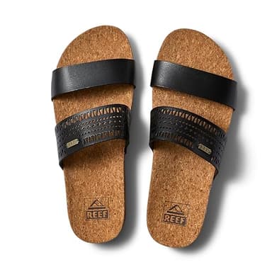 Reef Cushion Vista Perf Sandals - Women's, Black/Tan 9 M - Image 5