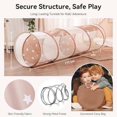 Sumbababy Tunnel Toys for Toddlers: Activity Tunnels for Young Children - Crawl Tunnels for Toddlers and Babies - Pop up Dog Tunnel - Image 2