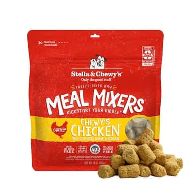 Stella & Chewy's Freeze-Dried Raw Chicken Meal Mixers- Dog Food Topper and Mixer - Made with 95% Cage-Free Chicken, Organs & Bone - Perfect for Picky Eaters - Grain-Free - 18oz - Image 1