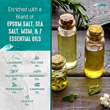 Epsom Salt Tea Tree Foot Soak-Toenail Repair, Softens Thick Calluses & Corns, Stubborn Foot Odor, Athletes Foot Burning & Itching, Damaged Discolored Nails: Purely Northwest USA 16 ounces/1Lb - Image 5
