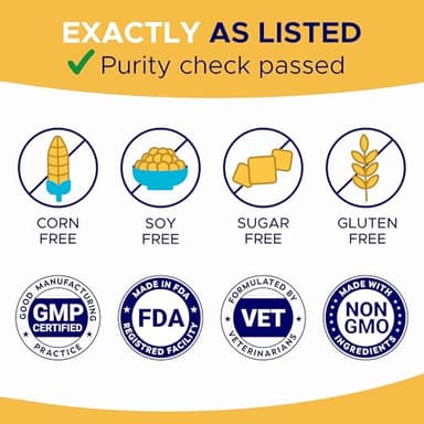 Omega 3 Fish Oil for Dogs (180 Ct) - Skin & Coat Chews - Dry & Itchy Skin Relief + Allergy Support - Shiny Coats - EPA&DHA Fatty Acids - Natural Salmon Oil Chews Promotes Heart, Hip & Joint Support - Image 7