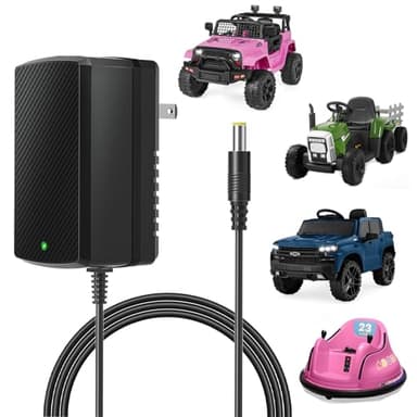 12V Charger for Kids Ride On Car Toys Best Choice for SUV Kid Trax Dynacraft Bumper Kidzone Jeep Tractor 12 Volt Universal Battery Charger - Image 1