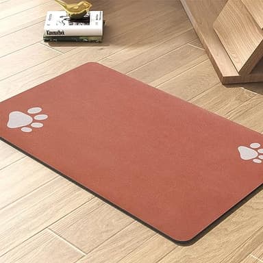 Pet Feeding Mat-Absorbent Dog Mat for Food and Water Bowl-No Stains Quick Dry Dog Water Dispenser Mat-Dog Accessories Pet Supplies-Dog Water Bowl for Messy Drinkers - Image 1