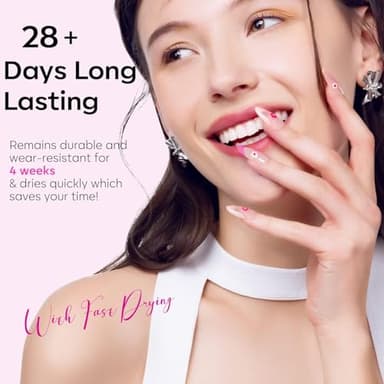 modelones Pink Gel Nail Polish Set 6 Colors, Hot Pink Tones Neon Pink White Gel Polish Magenta Light Soft to Dark 2025 All Seasons Halloween LED Nail Art for Nail Lovers Gift Salon DIY Starter Kit - Image 8