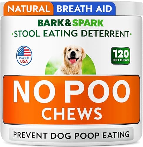 No Poo Chews for Dogs - Coprophagia & Stool Eating Deterrent with Probiotics, Digestive Enzymes & Breath Aid Support - Stop Dog Poop Eating - Made in USA - 120Ct (Poultry Flavor) - Image 1