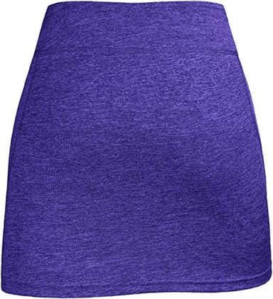BLEVONH Womens Summer Tennis Skirts with Shorts Underneath, Pickleball, Athletic, Workout and Golf Skorts with Pockets Purple Small - Image 4