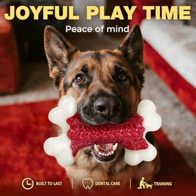 Kseroo Tough Dog Toys, Toys for Aggressive Chewers Large Breed, Chew Dogs, Bone Toy Nylon Dogs Almost Indestructible - Image 5