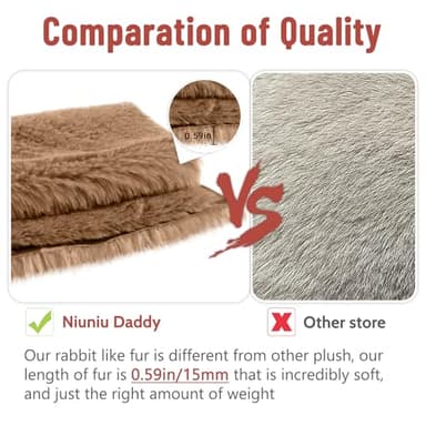 Niuniu Daddy 20" | 3.3 Pound Weighted Sloth Stuffed Animals for Adults & Kids & Baby, Large Brown Sloth Weighted Lap Animals Plush, Cute Weighted Stuffy Toy as Gift for Christmas Birthday Holidays - Image 4