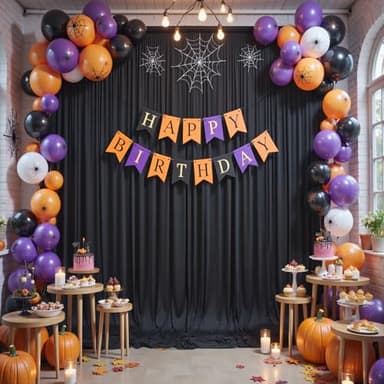 60×14ft Wrinkle Free Black Backdrop Curtain for Parties Wedding,12 Panels 5×14ft Height Soft Silky Polyester Photo Backdrop Drapes for Birthday Graduation Photography Stage Event Background Cloth - Image 5