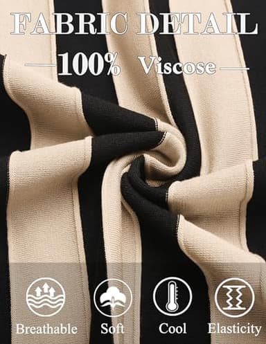 COOFANDY Mens Casual Shirts Crew Neck Dress Tshirts for Men Dress Sweater Knit Shirt - Image 5