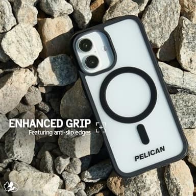 Pelican Ranger iPhone 16 Case [Compatible with MagSafe] Rugged Magnetic Phone Case with 12ft Military-Grade Drop Protection - Heavy Duty Phone Cover for iPhone 16 - Frosted Clear - Image 6