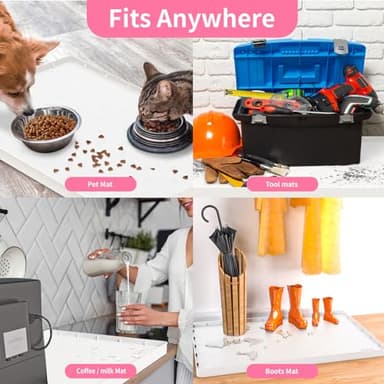 Sdpeia Under Sink Mat for [19" x 12"] Cabinet, Upgraded Silicone Waterproof Mat Kitchen Cabinet Liner Cabinet Protector Kitchen Organizers and Storage - Image 7