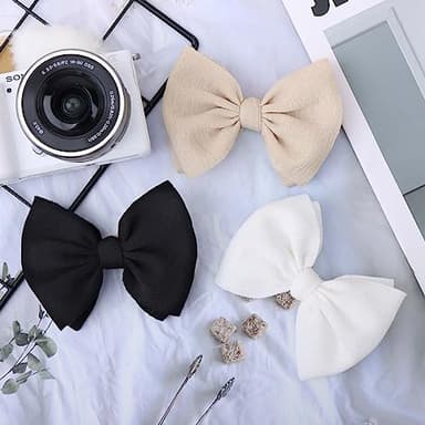 YanJie 3 Pcs Soft Headbands Baby Girls Nylon Headband with Hair Bow Hairbands Hair Accessories for Newborn Infant Toddler Kids - Image 6