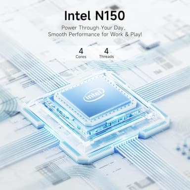 HP 14" Student-Laptop office365 Copilot AI, 4-Cores Intel N150(Up to 3.6GHz) 16GB RAM 256GB Storage(128GB UFS + 128GB Ghost Manta SD Card) Computer-Laptop with Wi-Fi 6 Win11 Honey Lavender - Image 3